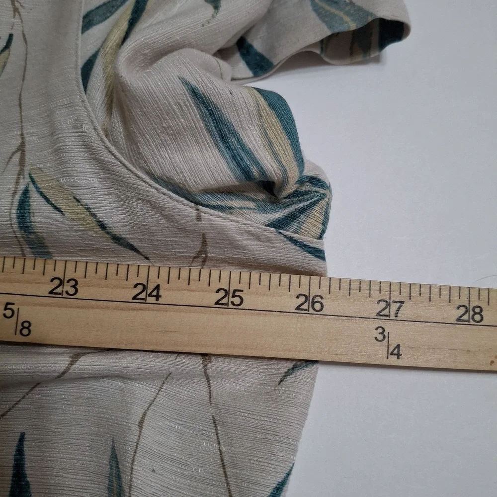 Caribbean Pure 100% Silk Hawaiian Shirt Men XL Floral Tropical Palm Short Sleeve - Picture 6 of 6